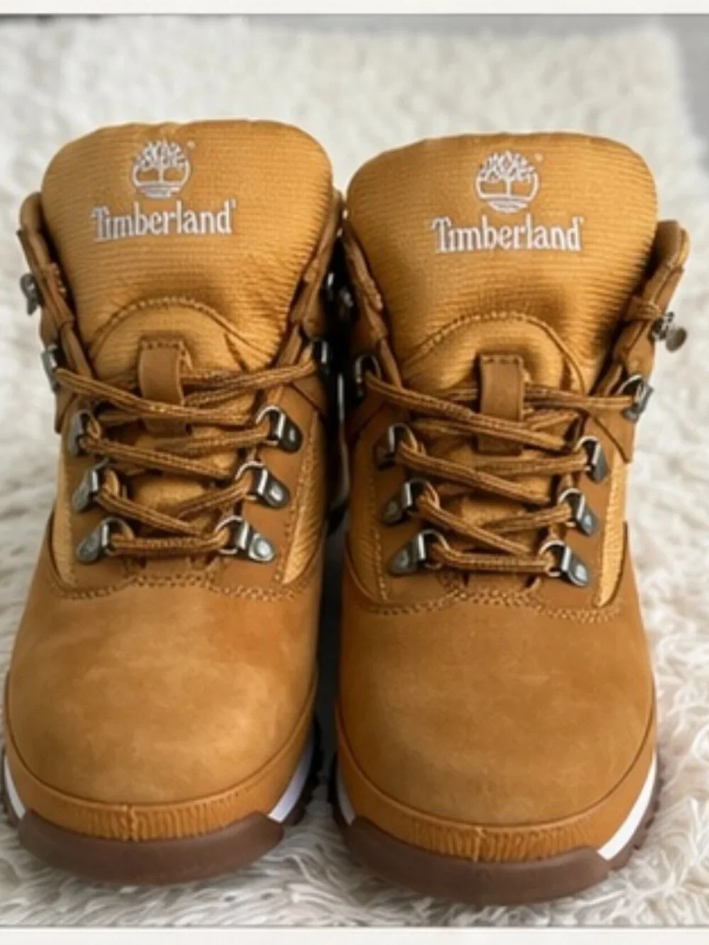 Timberland Euro Hiker Boots Youth 3Y Little Boy Wheat Nubuck NIB